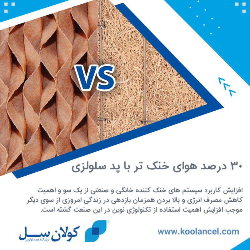 30 درصد خنک تر نسبت به پوشال