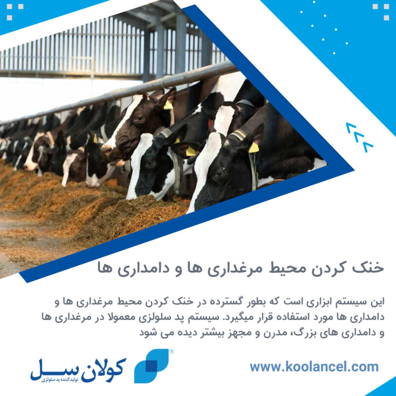 خنک کردن محیط مرغداری ها و دامداری ها