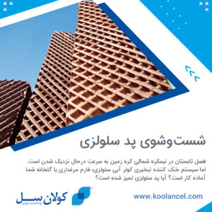 شست و شوی پد سلولزی