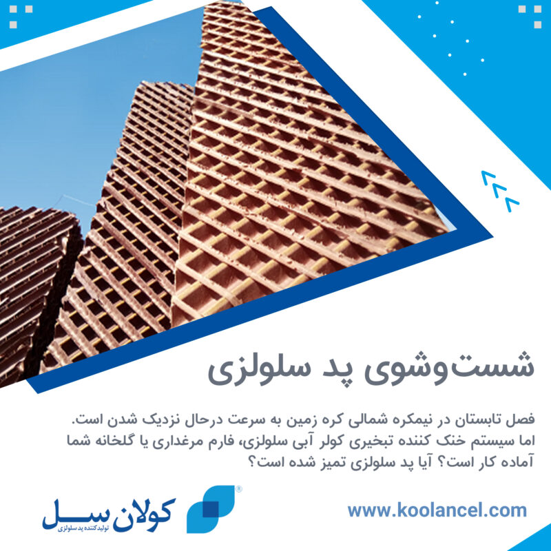 شست و شوی پد سلولزی