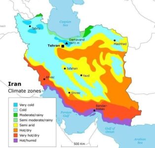 اقلیم های آب و هوایی ایران